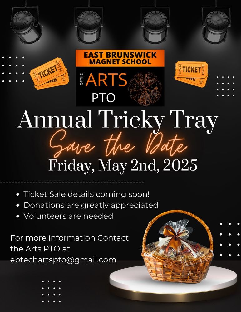  Arts PTO annual Tricky Tray: Friday May 2nd! 